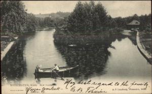 Worcester MA Elm Park Boating TUCK c1905 Postcard