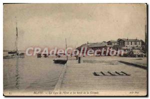 Postcard Old Train Station Blaye State And The Banks Of The Gironde