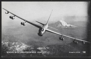 ARCADE CARD Boeing B 52 Stratofortress USAF Airplane