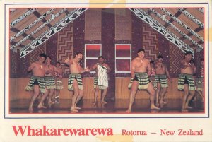 Amokura haka cultural group Whakarewarewa Rotorua New Zealand butterfly stamp