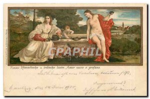 Old Postcard Nude erotic Tizian