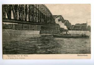 138270 Netherlands ROTTERDAM Bridge Spoorbrug over de Maas OLD