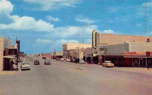 Street Scene Rexall Drug Store Deming New Mexico 1950s postcard