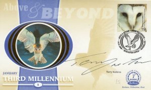 Terry Nutkins Animal Magic TV Show Presenter Owl Hand Signed FDC