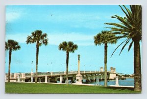 Bridge of Lions Anastasia Island St Augustine Florida FL UNP Chrome Postcard I17