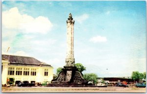 VINTAGE POSTCARD THE TUGU MUDA YOUTH MONUMENT AT SEMARANG INDONESIA 1961