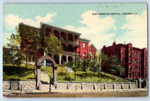 c1910 Cincinnati Ohio Vintage Postcard Good Samaritan Hospital Building Exterior