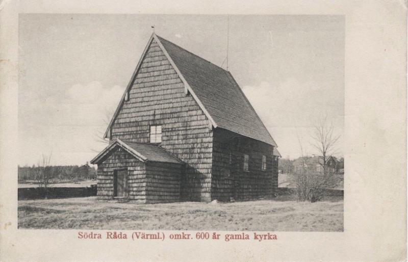 Sweden Sodra Rada 600 Ar Gamla Kyrka Postcard E4