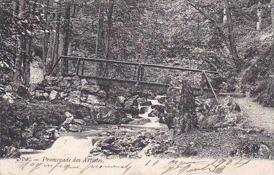 Belgium Spa Promenad des Artistes 1904