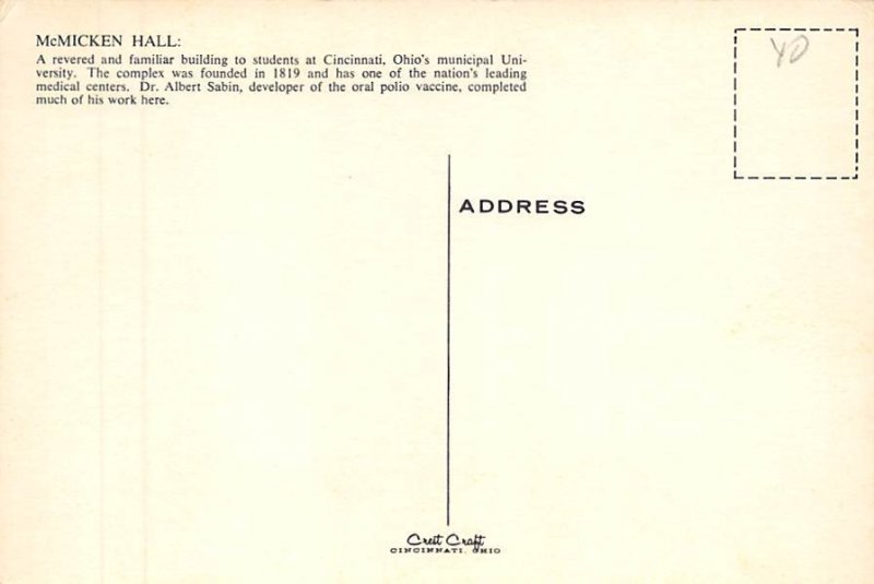 Mcmicken Hall, Cincinnati, Ohio 