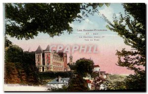 Old Postcard Pau The castle Henri IV view of the park