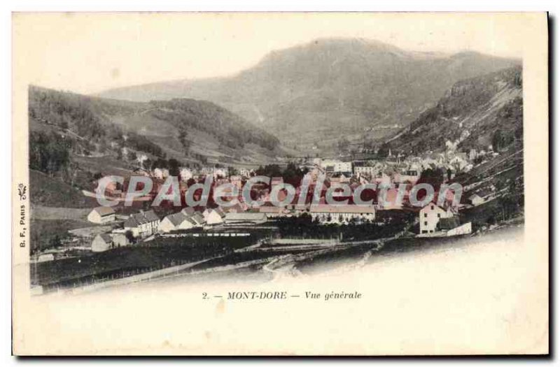 Old Postcard Le Mont Dore Vue Generale