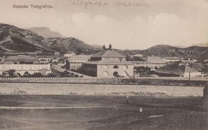 Estacao Telegrafice Cape Cabo Verde Sao Vicente Old Postcard