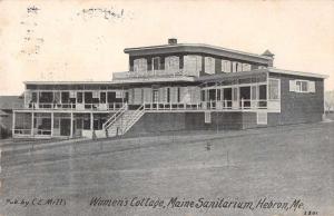 Hebron Maine Sanitarium Women's Cottage Antique Postcard J73079