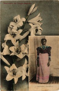 PC CPA MADAGASCAR, DIÉGO SUAREZ, TOILETTE MALGACHE, Vintage Postcard (b19935)