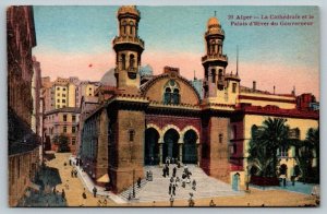 Alger  Algeria  La Cathedrale et le Palais d'Hiver du Gouverneur  Postcard