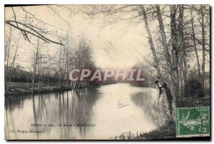 Old Postcard Montaigu Vendee the Maine Fishing Fisherman