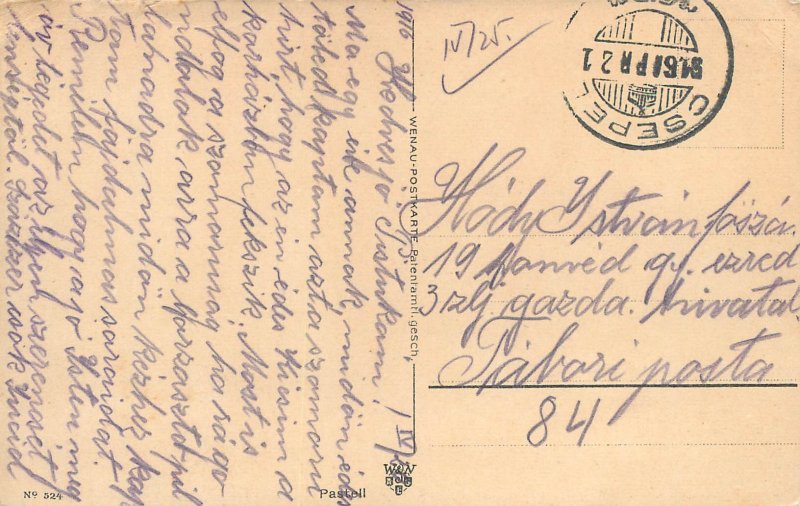 Roses C. Klein artist postcard