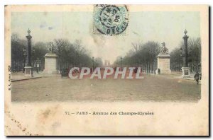 Old Postcard Paris Champs Elysees