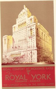 Vintage Postcard - The Royal York Hotel - Toronto, Ontario, Canada