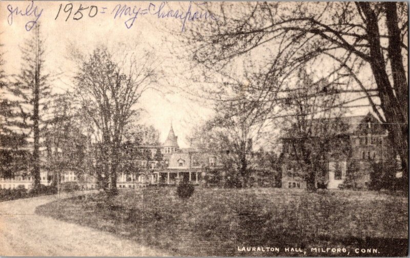 View of Lauralton Hall, Milford CT c1950 Vintage Postcard M78