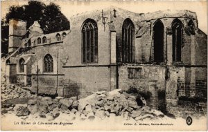 CPA Militaire Les Ruines de Clermont-en-Argonne (91863)