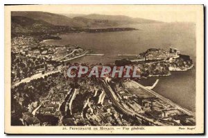 Old Postcard Principality of Monaco General view