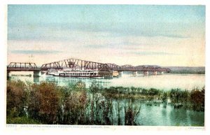 Postcard BRIDGE SCENE Fort Madison Iowa IA AP4320