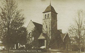 Meriden NH Congregational Church Real Photo Postcard