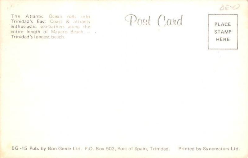 Mayaro Beach Trinidad Postcard