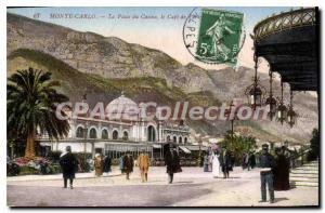 Old Postcard Monte Carlo La Place Du Casino Paris caf