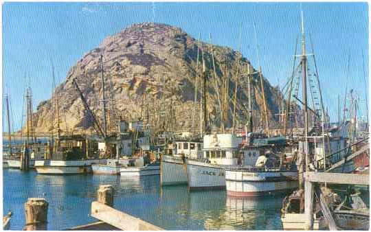 Fishing Fleet, Morro Bay, California, CA, Chrome