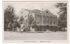 Christian Church Greeley Colorado Albertype postcard