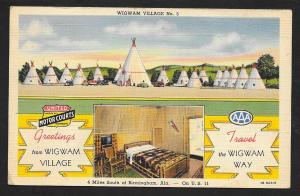 Wigwam Village Birmingham AL Unused c1941