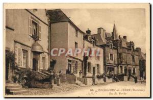 Rochefort en Terre Postcard Old Street porch
