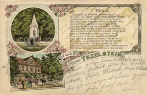 PC GERMANY, GRUSS VOM TEZELSTEIN, Vintage LITHO Postcard (b31998)