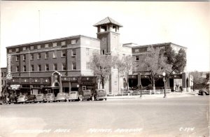 RPPC, Prescott AZ Arizona  HASSSAYAMPA HOTEL Coffee Shop ca1940's Photo Postcard