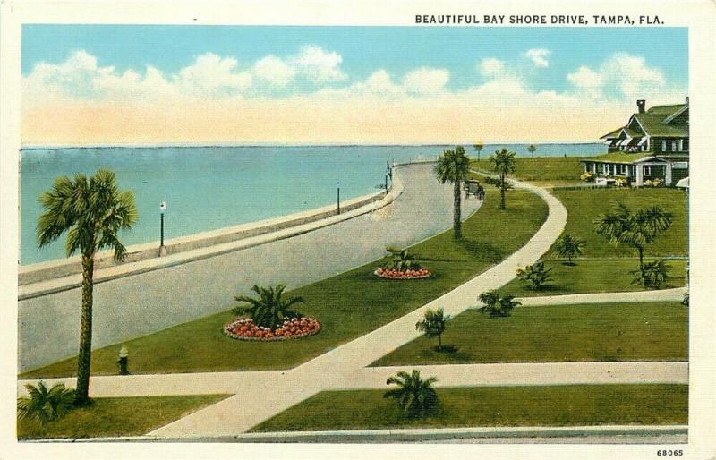 FL, Tampa, Florida, Bay Shore Drive, Tichnor No. 68065