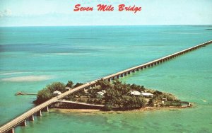 Vintage Postcard Seven Mile Span Bridge Florida Keys FL Promotion Products Pub.