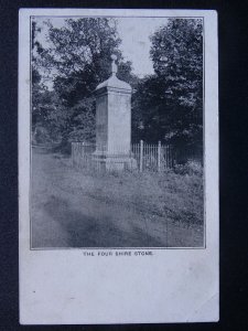 Gloucestershire Moreton-in-Marsh THE FOUR SHIRE STONE - Old Postcard