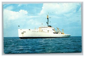 Vintage 1960's Military Postcard US Coast Guard Cutter Mackinaw - Great Lakes
