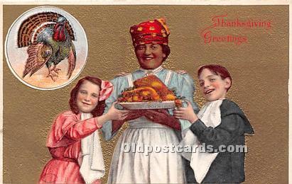  Thanksgiving Greetings Postcard 