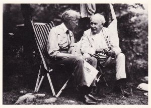 Henry Ford and Thomas A Edison On Camping Trip 1921