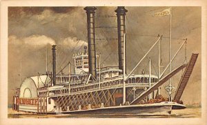 J M white River Steamship Non  Backing Ferry Boat Ship 