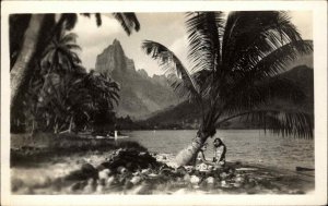 Papatowai Bay Otago New Zealand Moorea 1943 Real Photo Postcard