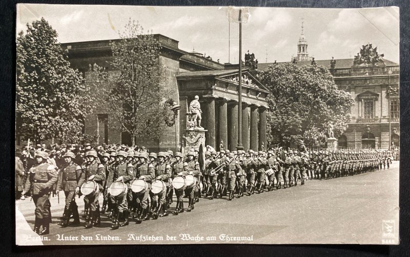 Mint Germany Real picture Postcard RPPC Berlin Militar Parade March 