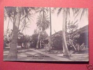 1920's Halekulani Hotel Cottages Hawaii Baker Photo RPPC
