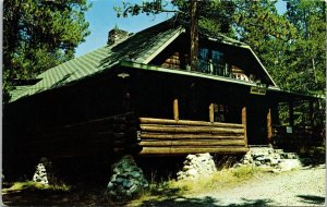 Leeks Lodge Grand Teton National Park Wyoming WY Postcard VTG UNP Plastichrome 