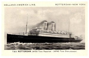 T.S.S. Rotterdam  Holland-America Line