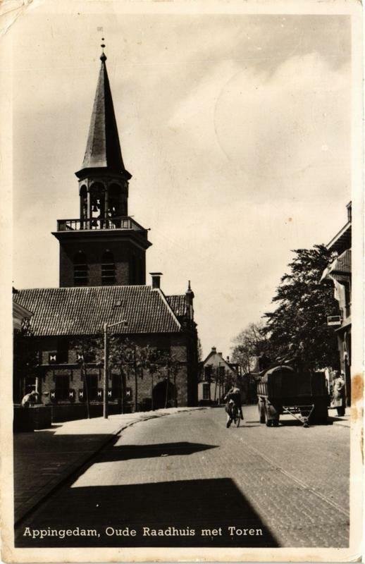 CPA AK APPINGEDAM Oude Raadhuis met Toren NETHERLANDS (705901)